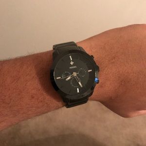 Black Fossil Watch